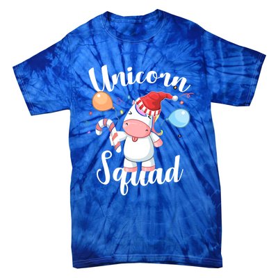 Funny Christmas Matching Tees For Girls Xmas Unicorn Squad Gift Tie-Dye T-Shirt