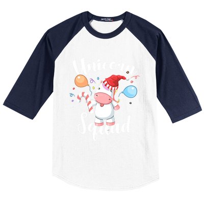 Funny Christmas Matching Tees For Girls Xmas Unicorn Squad Gift Baseball Sleeve Shirt