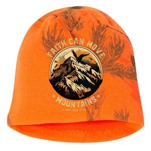 Faith Can Move Mountains Christian Kati - Camo Knit Beanie