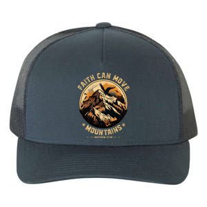 Faith Can Move Mountains Christian Yupoong Adult 5-Panel Trucker Hat