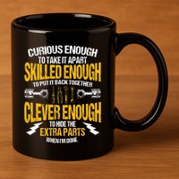 Funny Car Mechanic Gift Mechanic Tool Tuner 11oz C Handle Ceramic Mug