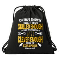 Funny Car Mechanic Gift Mechanic Tool Tuner Drawstring Bag
