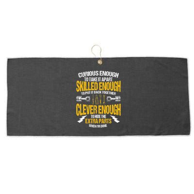 Funny Car Mechanic Gift Mechanic Tool Tuner Large Microfiber Waffle Golf Towel