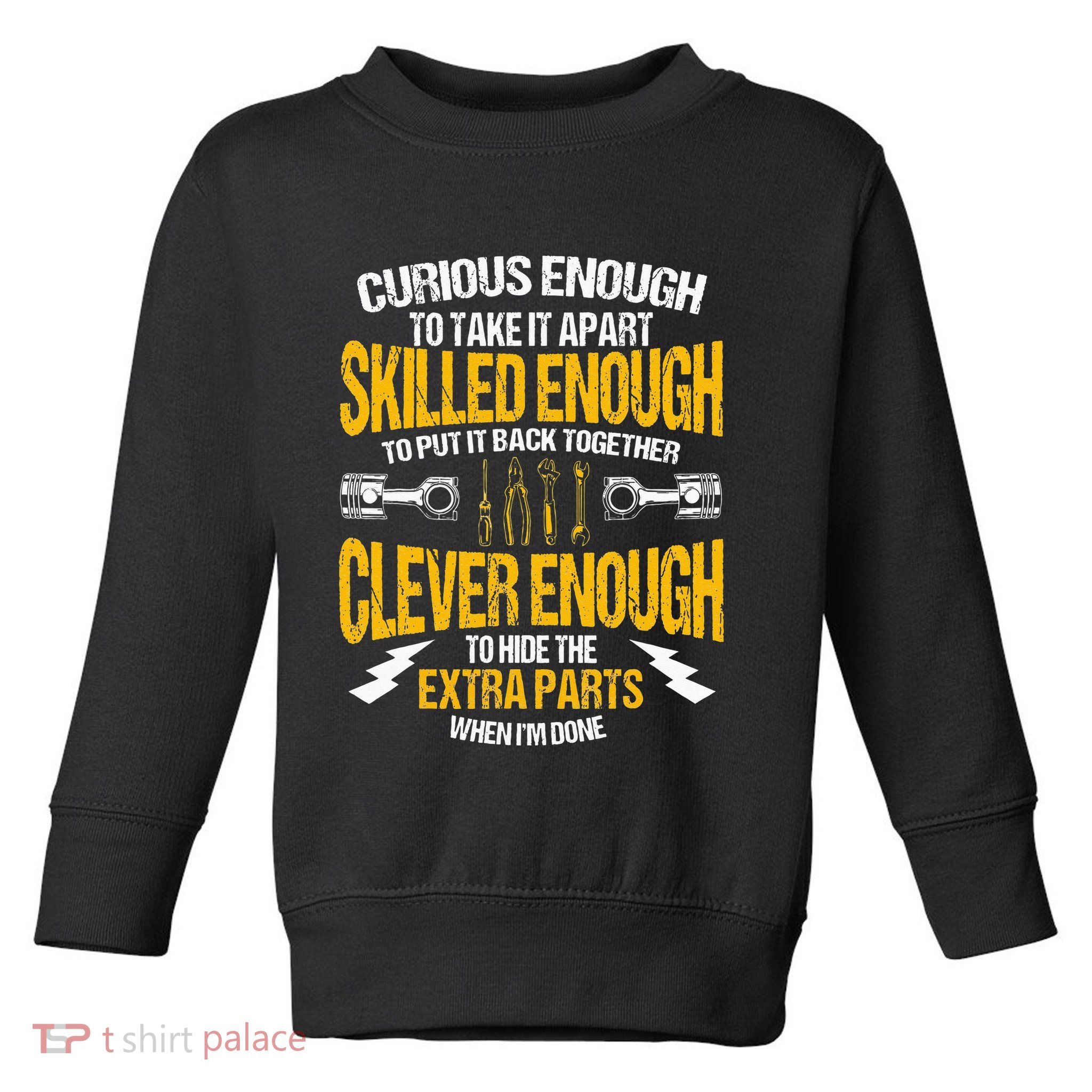Funny Car Mechanic Gift Mechanic Tool Tuner Toddler Sweatshirt