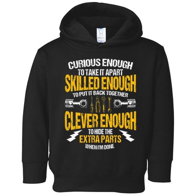 Funny Car Mechanic Gift Mechanic Tool Tuner Toddler Hoodie