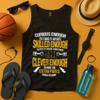 Funny Car Mechanic Gift Mechanic Tool Tuner Tank Top