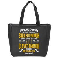 Funny Car Mechanic Gift Mechanic Tool Tuner Zip Tote Bag