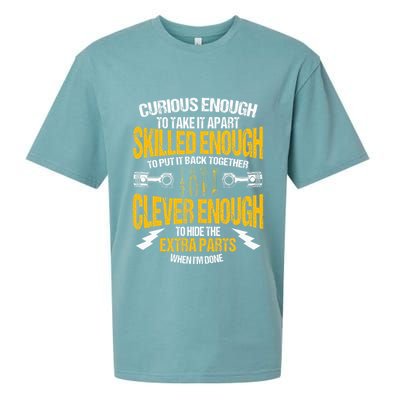 Funny Car Mechanic Gift Mechanic Tool Tuner Sueded Cloud Jersey T-Shirt