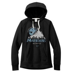 Faith Can Move Mountains Christian Women's Fleece Hoodie