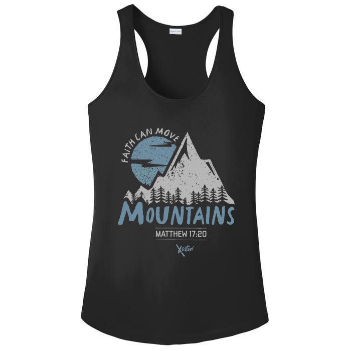 Faith Can Move Mountains Christian Ladies PosiCharge Competitor Racerback Tank