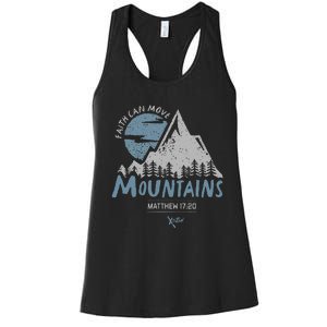 Faith Can Move Mountains Christian Women's Racerback Tank