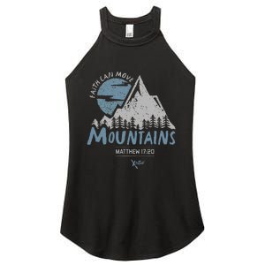 Faith Can Move Mountains Christian Women's Perfect Tri Rocker Tank