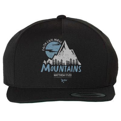 Faith Can Move Mountains Christian Wool Snapback Cap