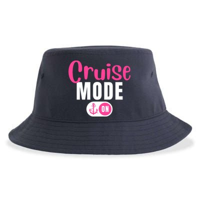 Funny Cruise Mode On Funny Cruise Vacation Funny Cruise Ship Cruise Mode On Sustainable Bucket Hat