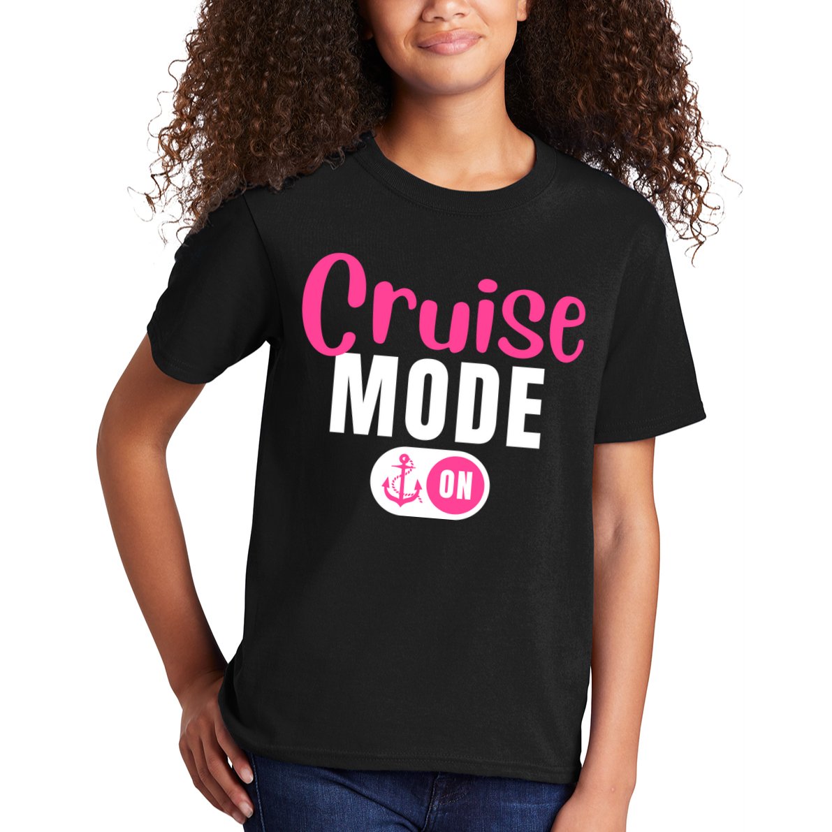 Funny Cruise Mode On Funny Cruise Vacation Funny Cruise Ship Cruise Mode On Kids T-Shirt