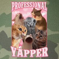 Funny Cat Meme Professional Yapper Cat Oddly Specific Dank Legacy Tie Dye Trucker Hat