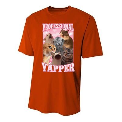 Funny Cat Meme Professional Yapper Cat Oddly Specific Dank Performance Sprint T-Shirt