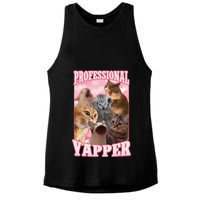 Funny Cat Meme Professional Yapper Cat Oddly Specific Dank Ladies PosiCharge Tri-Blend Wicking Tank
