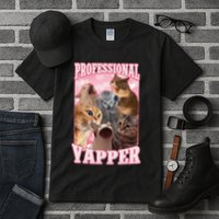 Funny Cat Meme Professional Yapper Cat Oddly Specific Dank Tall T-Shirt