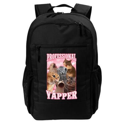 Funny Cat Meme Professional Yapper Cat Oddly Specific Dank Backpack