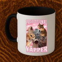 Funny Cat Meme Professional Yapper Cat Oddly Specific Dank Mug