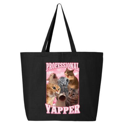 Funny Cat Meme Professional Yapper Cat Oddly Specific Dank 25L Jumbo Tote