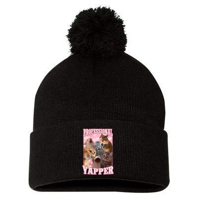 Funny Cat Meme Professional Yapper Cat Oddly Specific Dank Pom Pom 12in Knit Beanie