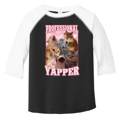 Funny Cat Meme Professional Yapper Cat Oddly Specific Dank Toddler Fine Jersey T-Shirt