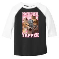 Funny Cat Meme Professional Yapper Cat Oddly Specific Dank Toddler Fine Jersey T-Shirt