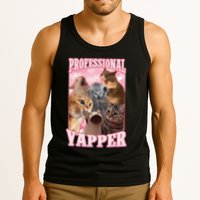 Funny Cat Meme Professional Yapper Cat Oddly Specific Dank Tank Top