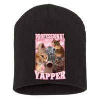 Funny Cat Meme Professional Yapper Cat Oddly Specific Dank Short Acrylic Beanie