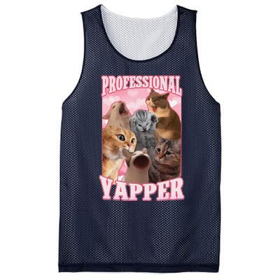 Funny Cat Meme Professional Yapper Cat Oddly Specific Dank Mesh Reversible Basketball Jersey Tank