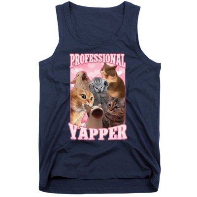 Funny Cat Meme Professional Yapper Cat Oddly Specific Dank Tank Top