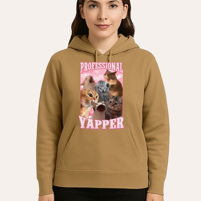 Funny Cat Meme Professional Yapper Cat Oddly Specific Dank Hoodie