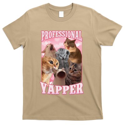 Funny Cat Meme Professional Yapper Cat Oddly Specific Dank T-Shirt