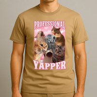 Funny Cat Meme Professional Yapper Cat Oddly Specific Dank T-Shirt