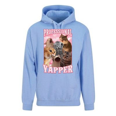 Funny Cat Meme Professional Yapper Cat Oddly Specific Dank Unisex Surf Hoodie