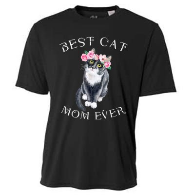 Funny Cat Mom For Cat Loversmothers Day Gift Cooling Performance Crew T-Shirt