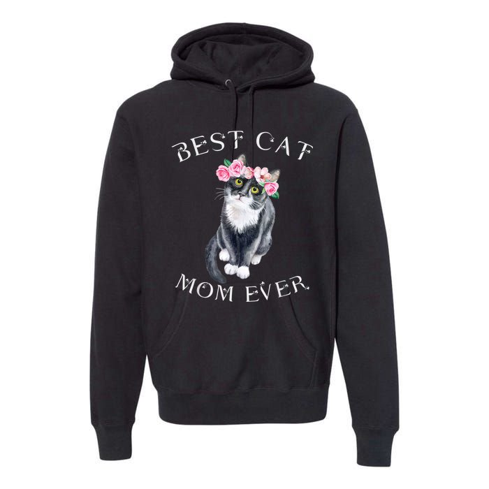 Funny Cat Mom For Cat Loversmothers Day Gift Premium Hoodie