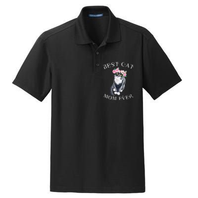 Funny Cat Mom For Cat Loversmothers Day Gift Dry Zone Grid Polo