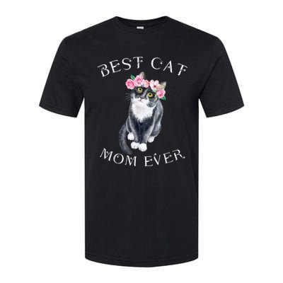 Funny Cat Mom For Cat Loversmothers Day Gift Softstyle CVC T-Shirt