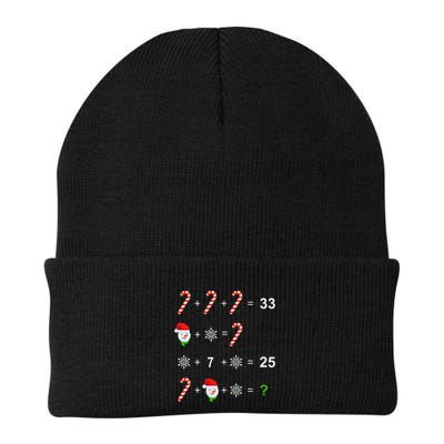 Funny Christmas Math Teacher Order Of Operations Quiz Xmas Knit Cap Winter Beanie