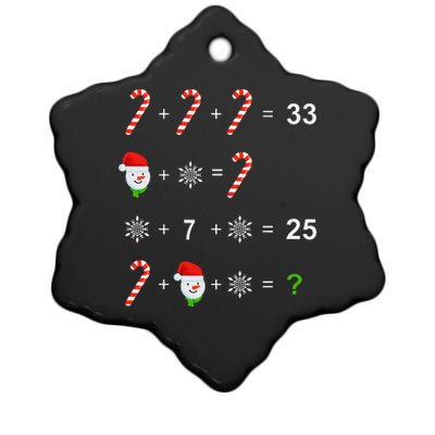 Funny Christmas Math Teacher Order Of Operations Quiz Xmas Ceramic Star Ornament