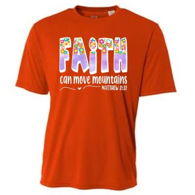 Faith Can Move Mountains Matthew 21:22 Prayer Cooling Performance Crew T-Shirt