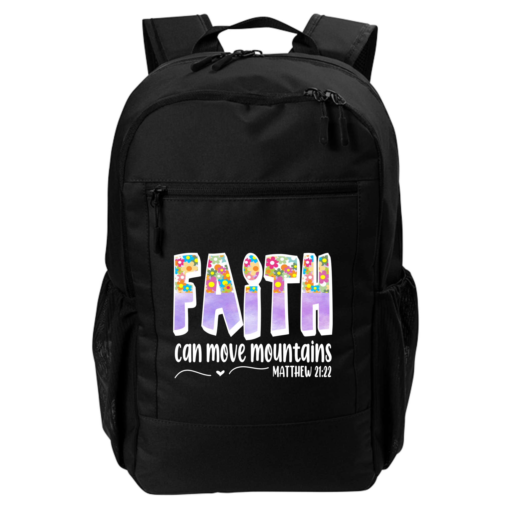 Faith Can Move Mountains Matthew 21:22 Prayer Backpack