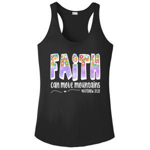 Faith Can Move Mountains Matthew 21:22 Prayer Ladies PosiCharge Competitor Racerback Tank