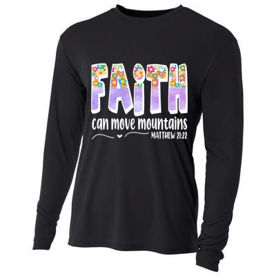 Faith Can Move Mountains Matthew 21:22 Prayer Cooling Performance Long Sleeve Crew
