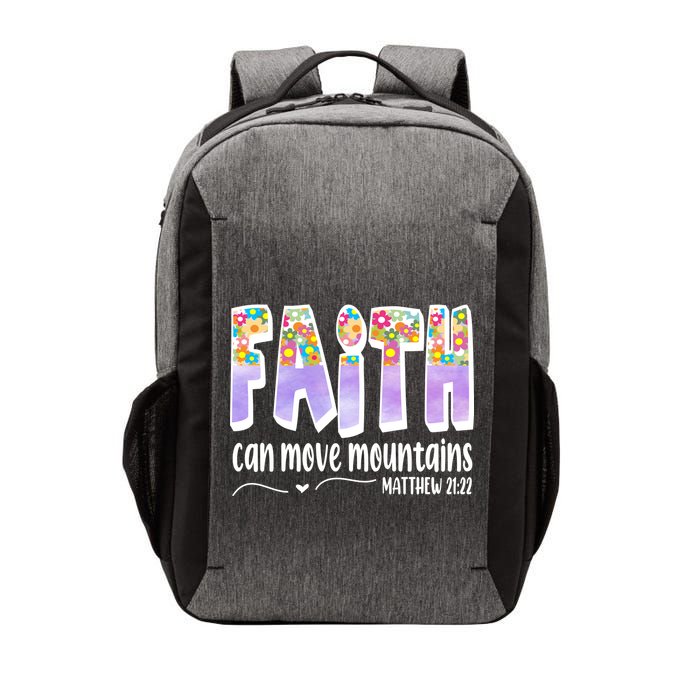 Faith Can Move Mountains Matthew 21:22 Prayer Vector Backpack
