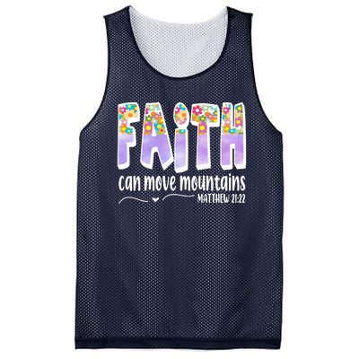 Faith Can Move Mountains Matthew 21:22 Prayer Mesh Reversible Basketball Jersey Tank