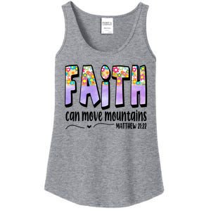 Faith Can Move Mountains Matthew 21:22 Prayer Ladies Essential Tank